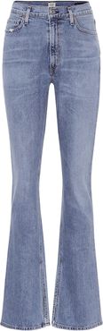 Blue Georgia high-rise bootcut jeans