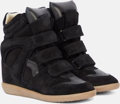 Bekett leather and suede sneakers