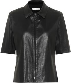 ChloÃ© zip-through leather shirt