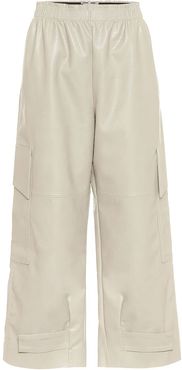 Sylvia faux leather cargo pants