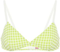 Exclusive to Mytheresa â The Brigitte gingham bikini top