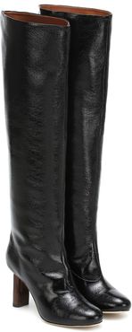 Allegra leather knee-high boots