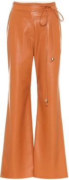 Chimo faux leather wide-leg pants