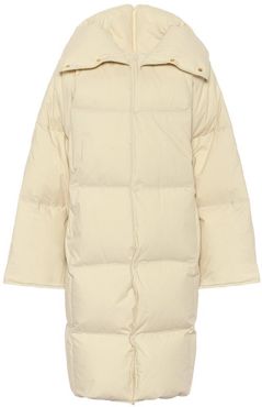 Quilted cotton down puffer coat