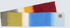Mohair-blend striped scarf