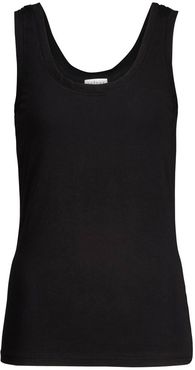 Mossy stretch-cotton tank top