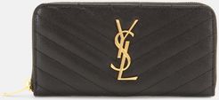 Monogram leather wallet