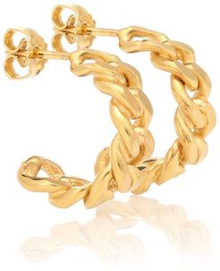 Rita Hoop Petite 24kt gold-plated earrings