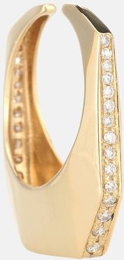 Sabrina 18kt yellow-gold ear cuff with diamonds