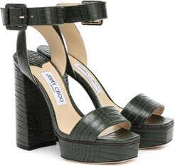 Jax 125 leather platform sandals