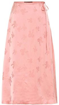 Jacquard midi skirt