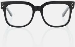 Square acetate glasses