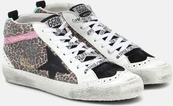Mid Star leopard-print sneakers