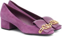 VLOGO suede pumps