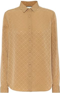 GG silk-crÃªpe jacquard shirt