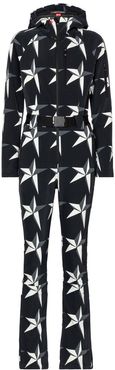Star printed ski suit