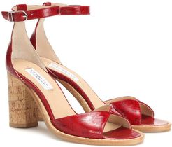 Adi leather and cork sandals