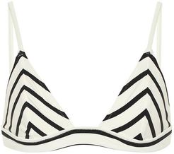 The Morgan striped bikini top