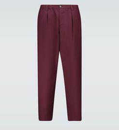 Drawstring wool pants