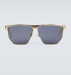 Metal-frame sunglasses