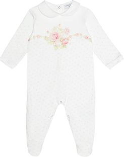 Printed cotton onesie