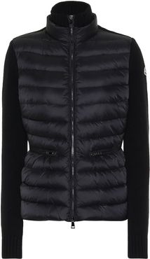 Wool and cashmere down jacket