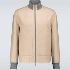 Double-wool bomber jacket