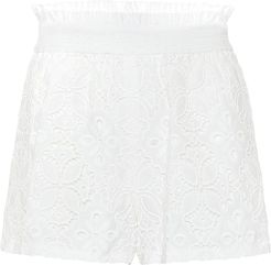 Alexandra cotton broderie-anglaise shorts