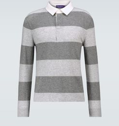 Cashmere rugby polo sweater