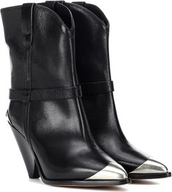 Lamsy leather boots