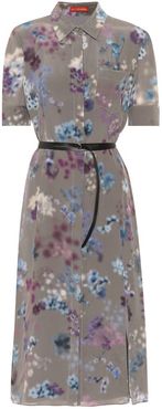 Kieran floral silk midi shirt dress