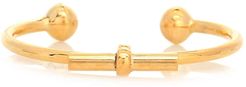 Torque T-bar gold-plated bangle