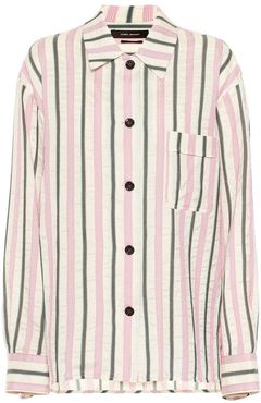 Venice striped cotton-blend shirt