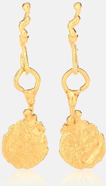 Talisman 24kt gold-plated earrings