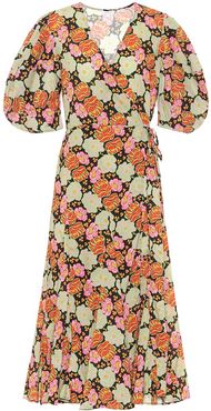 Fiona floral cotton wrap dress