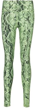 Vapor snake-print leggings