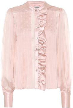 Penny silk-chiffon shirt