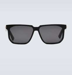 Square-frame acetate sunglasses