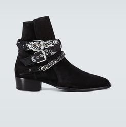 Bandana Buckle ankle boots