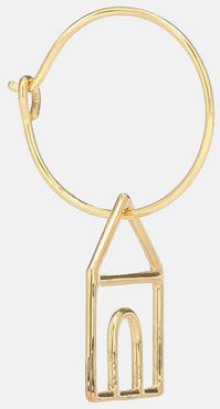 Casita 9kt gold single hoop earring