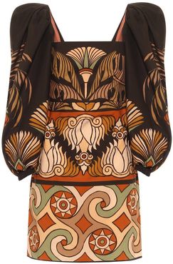 Deluge printed cotton minidress