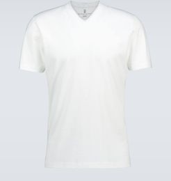 Cotton V-neck T-shirt