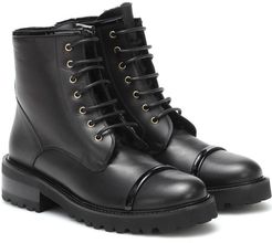 Bryce leather combat boots