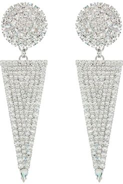 Embellished triangle earrings