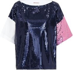 Sequinned top