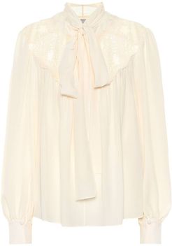 Silk crÃªpe de chine blouse