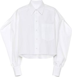 cotton-poplin blouse