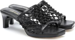 Sasha woven leather sandals