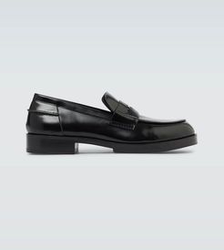 "A" penny loafer shoes