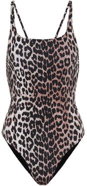 Leopard-print swimsuit